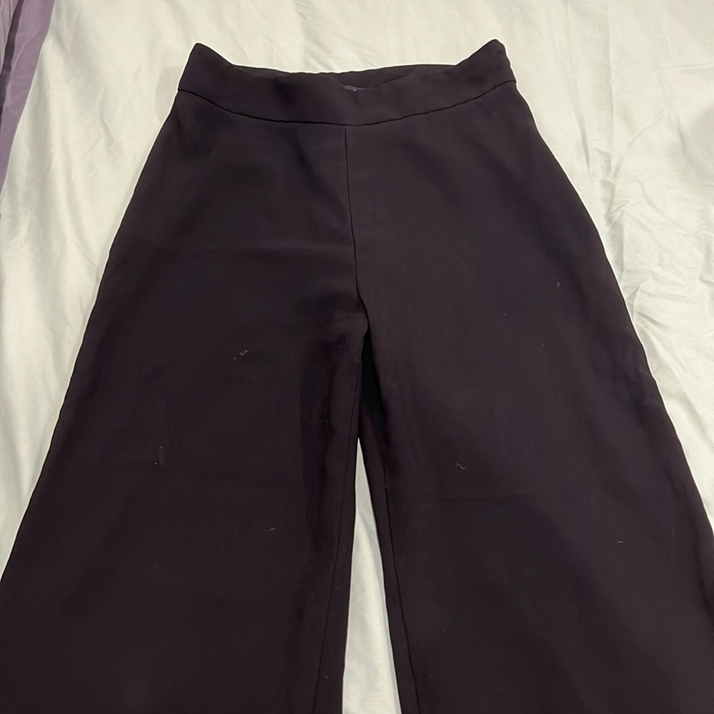 Zara black wide leg trousers